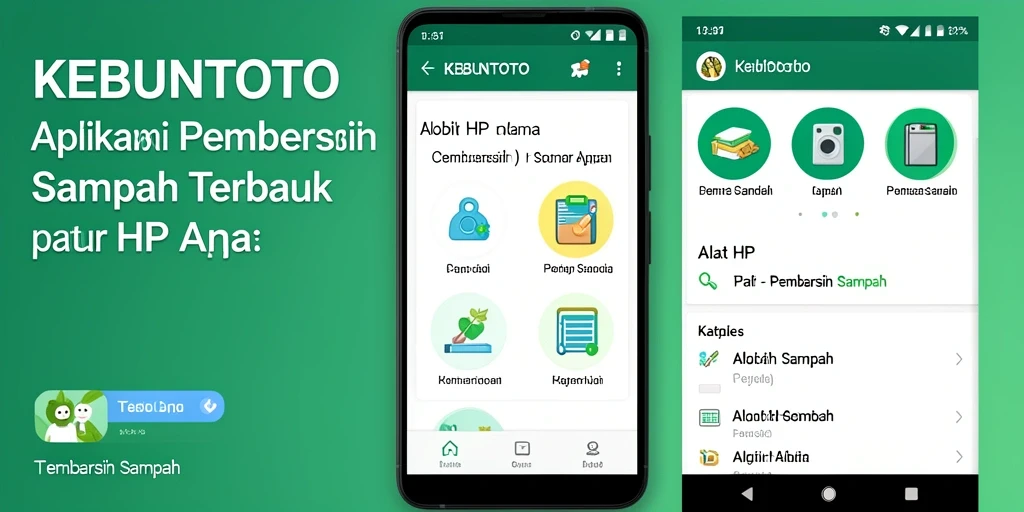 Antarmuka KEBUNTOTO yang intuitif dan fungsional untuk Pembersih Sampah.