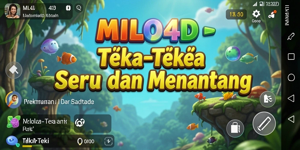 Tampilan antarmuka yang menarik dari game Teka-Teki MILO4D.