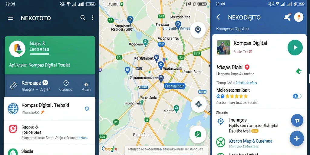 Tampilan antarmuka kompas digital NEKOTOTO yang mudah digunakan.