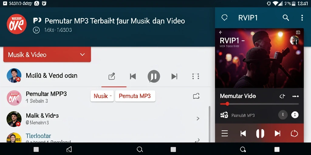 Antarmuka pengguna RVIP1 yang sederhana dan menarik.